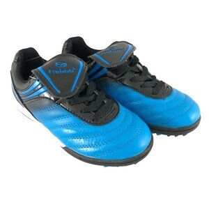 Tiebao Boys Sneakers Lace Up Faux Leather Athletic Blue Black Size 32 US 1